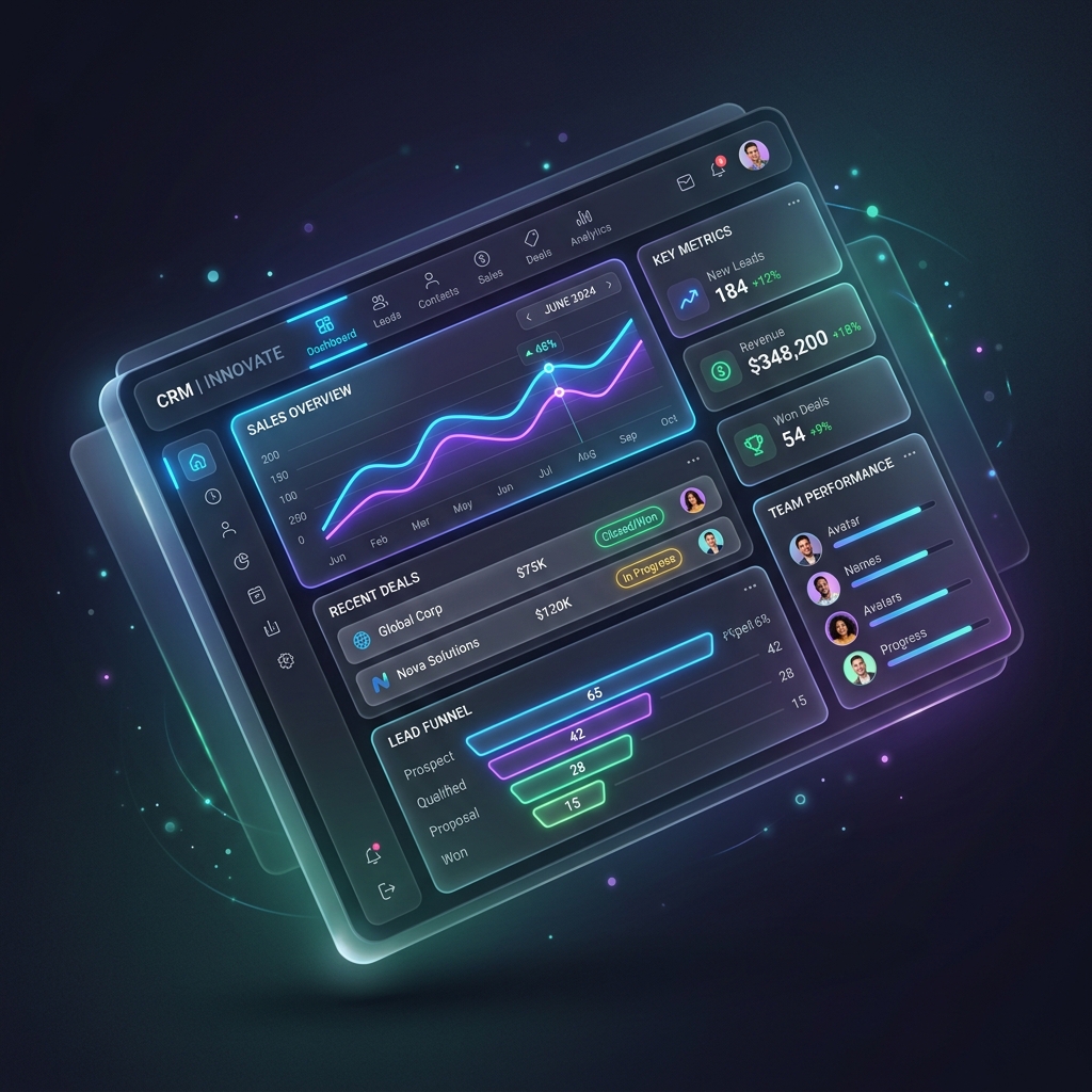 CRM 3D Dashboard